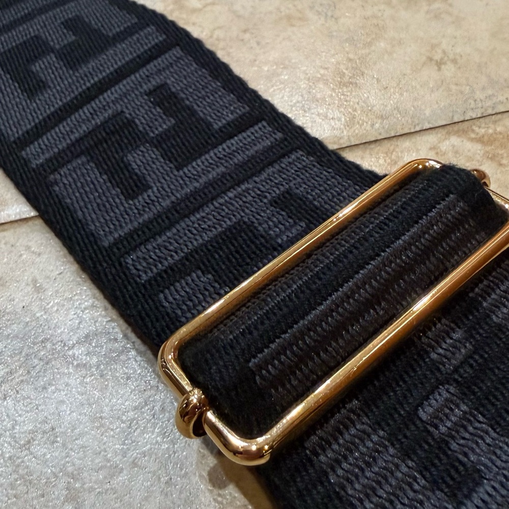 Fendi Black and Gold Strap